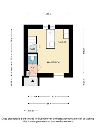 Plattegrond - Hilleshagerweg 4, 6281 AE Mechelen - Hilleshagerweg 4 Mechelen - Begane grond 2D.jpg